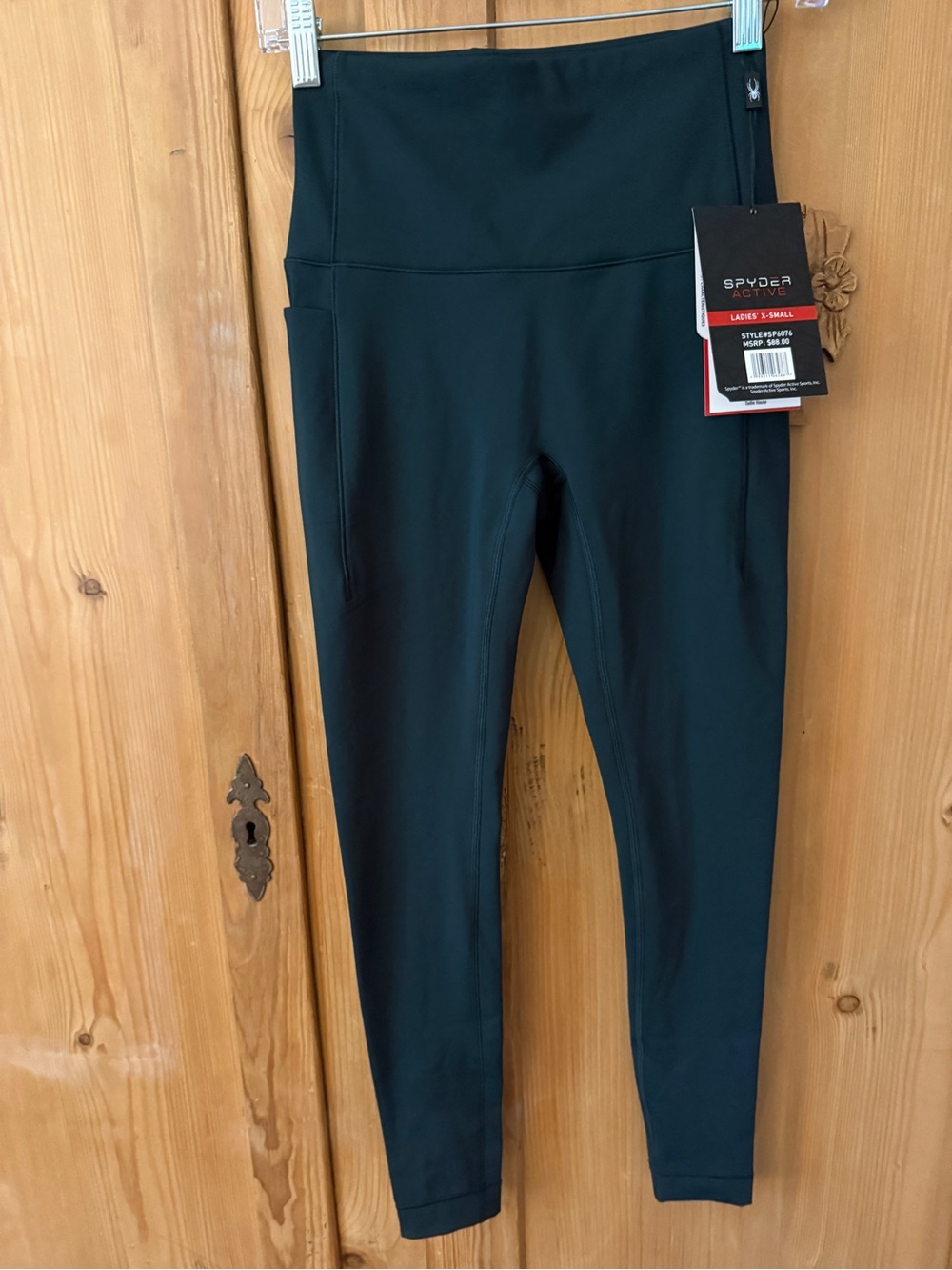 Spyder Dark Green Women's Active Leggings